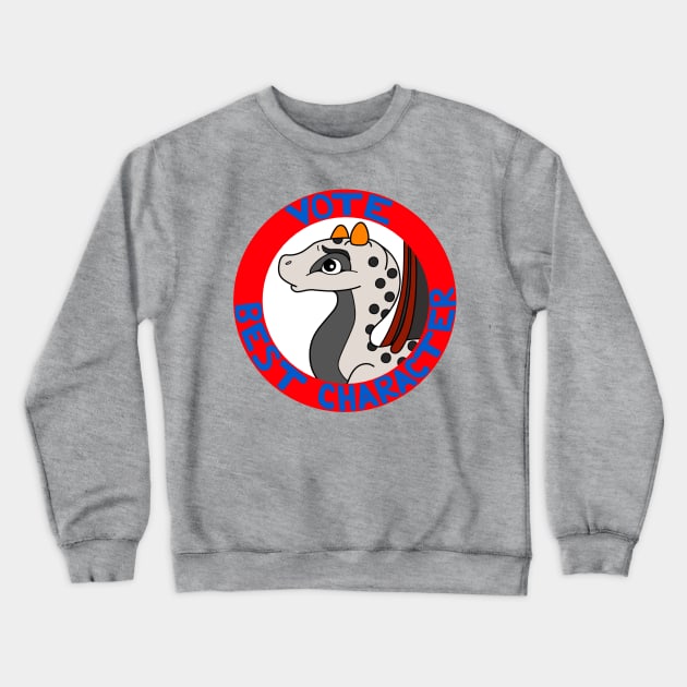 Vote for Kelvin the Dragon Crewneck Sweatshirt by RockyHay